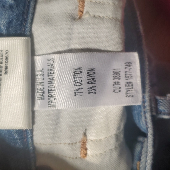 Citizens of Humanity Liya High Rise Classic Fit Ankle Crop jeans 24 in Torn - Picture 9 of 11